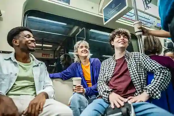 Public transit reduces traffic and holiday season stress