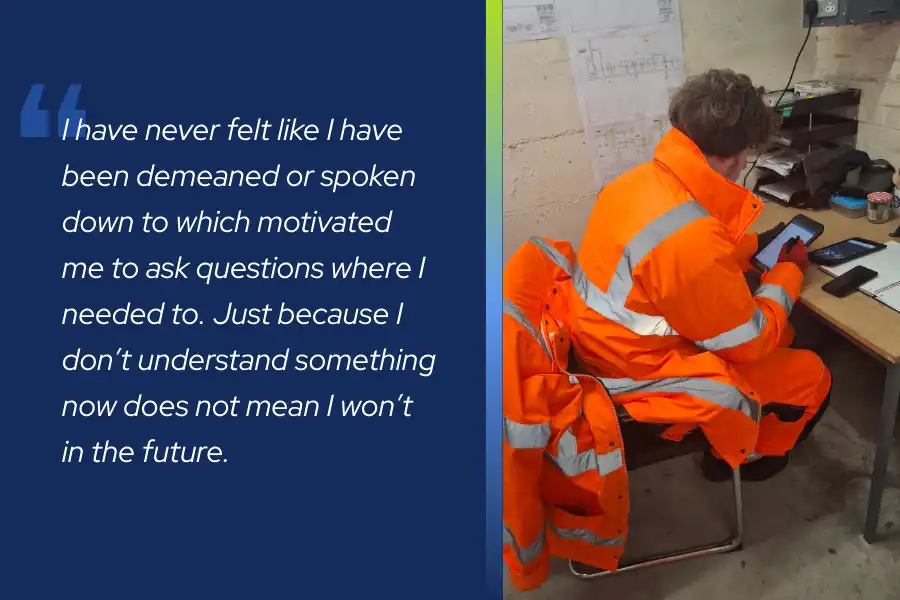 Challenges during apprenticeship that have helped Dylan the most