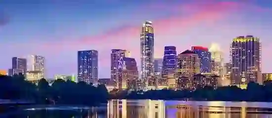 Austin Texas skyline at night