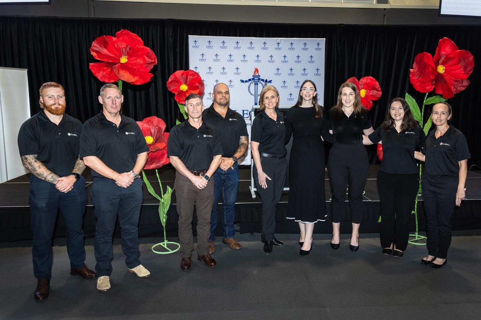 Cubic Defence Australia members at the North Queensland Legacy business breakfast